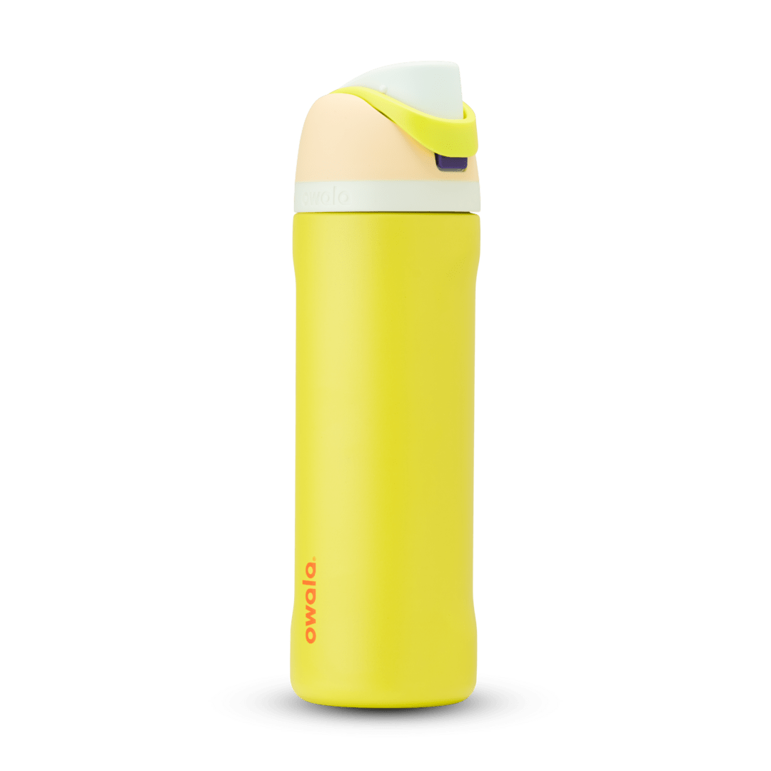 Owala yellow 24oz FreeSip water bottle